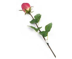 Floral Elegance F062ML - Rose artificielle magenta de 52 cm