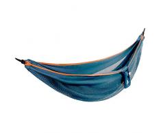 Vivere Hamac en Maille Polyester - Double - Bleu/Orange