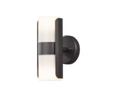 Konstsmide Modena Lampe Murale Basse consommation Aluminium laqué Plastique Opaque Noir