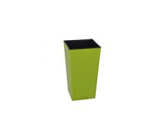 Plastkon Décoration Pot en et Pot de Fleurs Elise Brillant 15 cm extérieur, erbsengrün