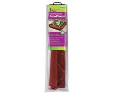 Haxnicks Pot de Fleurs Carré de Potager pour terrasse à Montage Rapide 100x100x25 cm Red