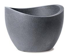 Scheurich 53380 250/40 Wave Globe Pot de Fleurs Plastique Granit Noir 40 x 40 x 30 cm