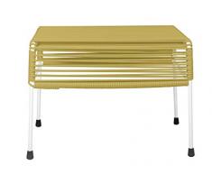 Innit 08–02–14 Adam Doré Tissage Ottoman avec Cadre Blanc, Multicolore, 20 x 16 x 15 cm