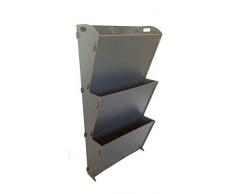 HOME JARDIN SOLUTIONS 3 ter 48 Gris Anthracite jardinière Murale à terrasses