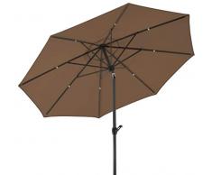 Schneider 684-69 Parasol Adria- Env. 300 cm Ø- Rond- Moka- 300 x 300 x 275 cm