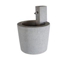 Esteras Fontaine de Jardin en Fibre de Verre 45 cm Granitgrau