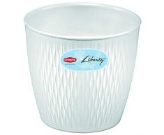 Stefanplast Pot de fleurs Liberty Blanc 20 x 20 x 19cm 87200