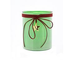 Festive Productions P014772 15 cm à Piles éclairé Effet étoile Lanterne avec Pendentif étoile – Vert