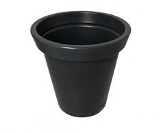 PlastUp Rotomoulage Pot de Fleurs Delight 200L Noir, Diamètre 80cm et Hauteur 80 cm