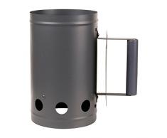 RUECAB 3465200025982 Cheminée dAllumage pour Barbecue à Charbon de Bois, Gris Anthracite, 27x17,5x28 cm