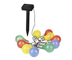 SOLARLINE 403636 Guirlande Solaire 10 Ampoules LED, Multicolore, 5.7 x 5.7 x 235 cm