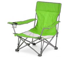 BAKAJI 2816617 Chaise de Plage Vert 65 x 86 x 69 cm