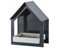 Fallen Fruits Mangeoire Murale en métal pour Oiseaux Noir