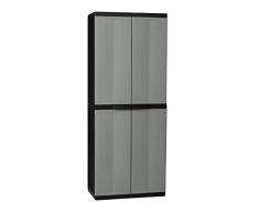 Kingfisher SCFULLA Armoire de Rangement de Jardin Gris foncé Transparent Taille Unique