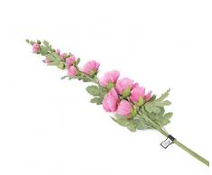 Floral Elegance Artificiel 118 cm Tige Unique Rose Roses trémières X 12 – Artificiel de Luxe Plage de Fleur en Soie