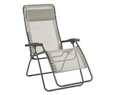 Lafuma Fauteuil Relax, Pliable et réglable, RSXA Clip XL, Batyline, Couleur: Seigle, LFM2040-8548