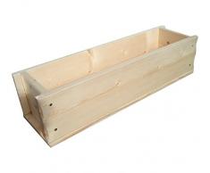 Dehner Jardinière, env. 104 x 19 x 17 cm, en Bois, Naturel