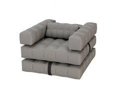 Pigro Felice ModulAir Set Fauteuil Gonflable PVC Gris 117 x 117 x 72 cm