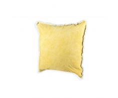 Galileo Casa 2196773 Coussin 65 x 65 cm 830 g Moutarde avec Franges, Jaune