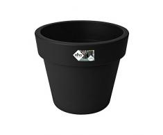 Elho Green Basics Top Planter 30 - Pot De Fleurs - Living Noir - Extérieur - Ø 29.6 x H 24.8 cm