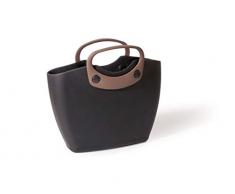 GF Garden for The Living Bag 2 Sac très Pratique, en Plastique, Confortable, résistent et coloré, Noir, Poignée Courte