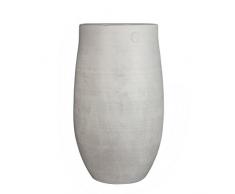 Mica Decorations 141856 Elsie Vase Ronde Blanc - H53xd30cm