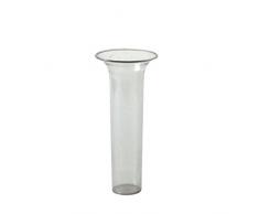 Xclou Vase conique transparent 10,5 cm - Vase cylindrique pour lextérieur Ø 24 cm - Vase à fleurs décoratif pour jardin et terrasse
