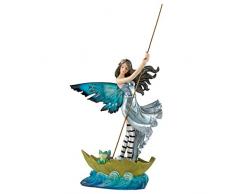 Design Toscano QS32987 Statuette Fée Traversant lEau, Multicolore, 6.5 x 12.5 x 26.5 cm