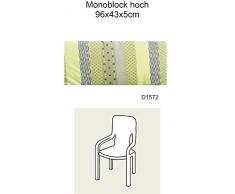 Best 05091572 Multicolore Coussin Monobloc pour Chaise à Dossier Haut 96 x 43 x 5 cm