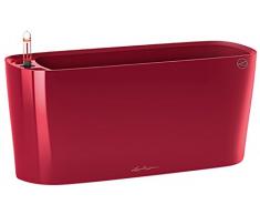 LECHUZA 15579 Boîte Delta 20 Pots de Table Rouge écarlate Brillant