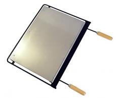 IMEX EL ZORRO 71603 Plaque INOX pour Barbecue 71 x 41 cm Gris
