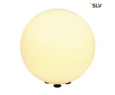 SLV 227220 Rotoball Floor 40 Lampe dextérieur Blanc E27 Max. 24 W, IP44, Acier, Blanc,