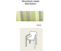 Best 05081572 Coussin pour Chaise à Dossier Haut Multicolore 80 x 43 x 5 cm