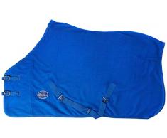 Cwell Equine Tapis de Voyage en Polaire pour Cheval Bleu Roi