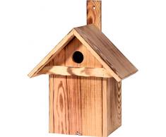 dobar 13075e Nichoir à Oiseaux en pin Marron 23,5 x 17,5 x 33 cm