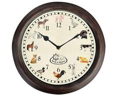Fallen Fruits TF013 Horloge sonore Motif Animaux de la Ferme