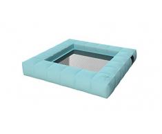 Pigro Felice 921991-AZURBLUE ModulAir Hamac Gonflable Simple PVC Bleu Ciel 130 x 130 x 18 cm
