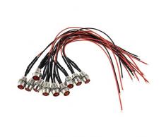 LED à vis - 24 V - Point de lumière, ciel étoilé vissable. rouge