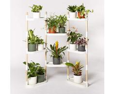 Citysens - Étagère pour Plantes, Couleur Blanche, 8 Plateaux