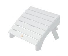 Highwood Folding Adirondack Ottoman 19W x 20D x 13H in. Blanc.