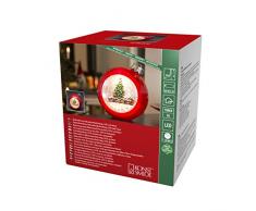 Konstsmide - Boule de Noël avec LED - 4360-550 Tree and Houses Marron