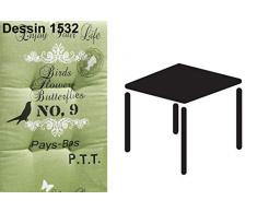 Best 04141532 Coussin pour Chaise à Dossier Haut STS 48 x 48 x 7 cm, d.1532