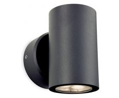 Firstlight 2334 GP LED 6 W 2-light Alaska Applique murale, graphite 2 ampoules 6 Watt gris