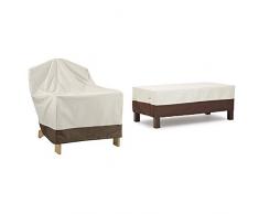 AmazonBasics Housse de Protection pour Chaise Adirondack & Housse pour Table Basse