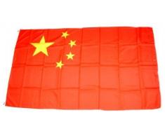 FahnenMax® MM Drapeau Chine/Drapeau, résistant aux intempéries, Multicolore, 150 x 90 x 1 cm, 16300