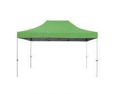 Tente Pliante Verte 3x4,5m Premium Light Tube 32mm en Acier Bâche 420D étanche Pavillon Jardin Tonnelle réception, Sac de Transport