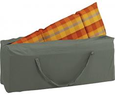 Unbekannt Étoile Housse de Protection pour Meubles de Jardin, Sac de Rangement pour Coussins, Gris uni, 125 x 32 x 50 cm 0,8 ML, 454819