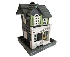 Windhager Mangeoire Bird Hotel, Silo, poulailler, Distributeur de Nourriture pour Oiseaux, 07017, Gris