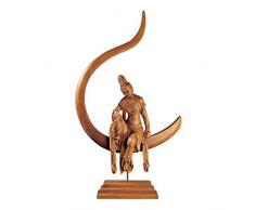 Design Toscano NG33380 Sculpture de Guan Yin Déesse Chinoise de la Compassion et de la miséricorde, Brun, 14 x 39,5 x 71 cm