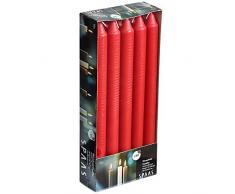 Ivyline – Lot de 10 Bougies 21/240 mm, Blanc - S0009009001, Red, 21/240 mm